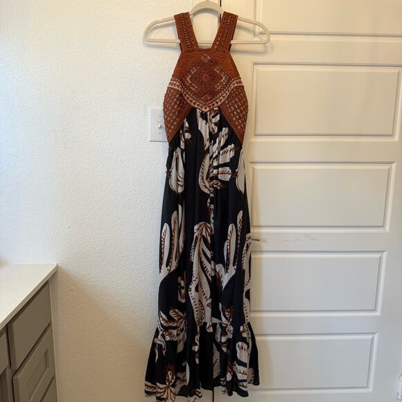 By Anthropologie Deco Printed Halter Dress - Picture 3 of 7